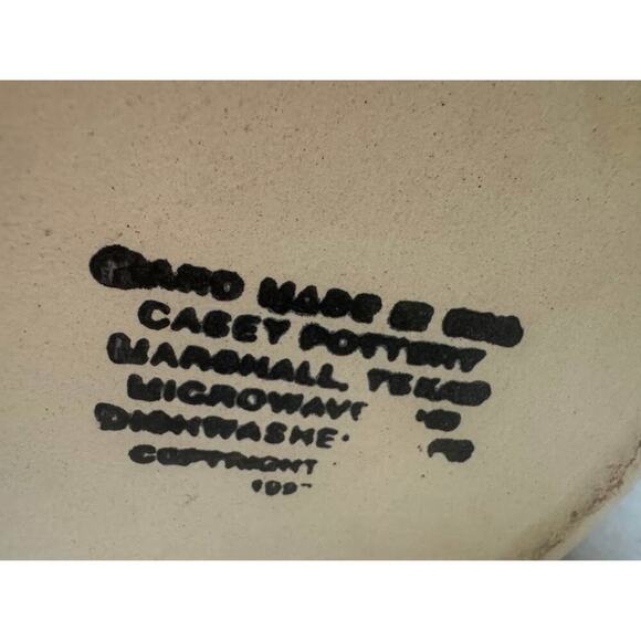 Vintage Marshall Texas Casey Pottery Wild Flowers Blue Sponge Canisters Set of 2 - Picture 9 of 9